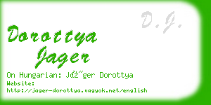 dorottya jager business card